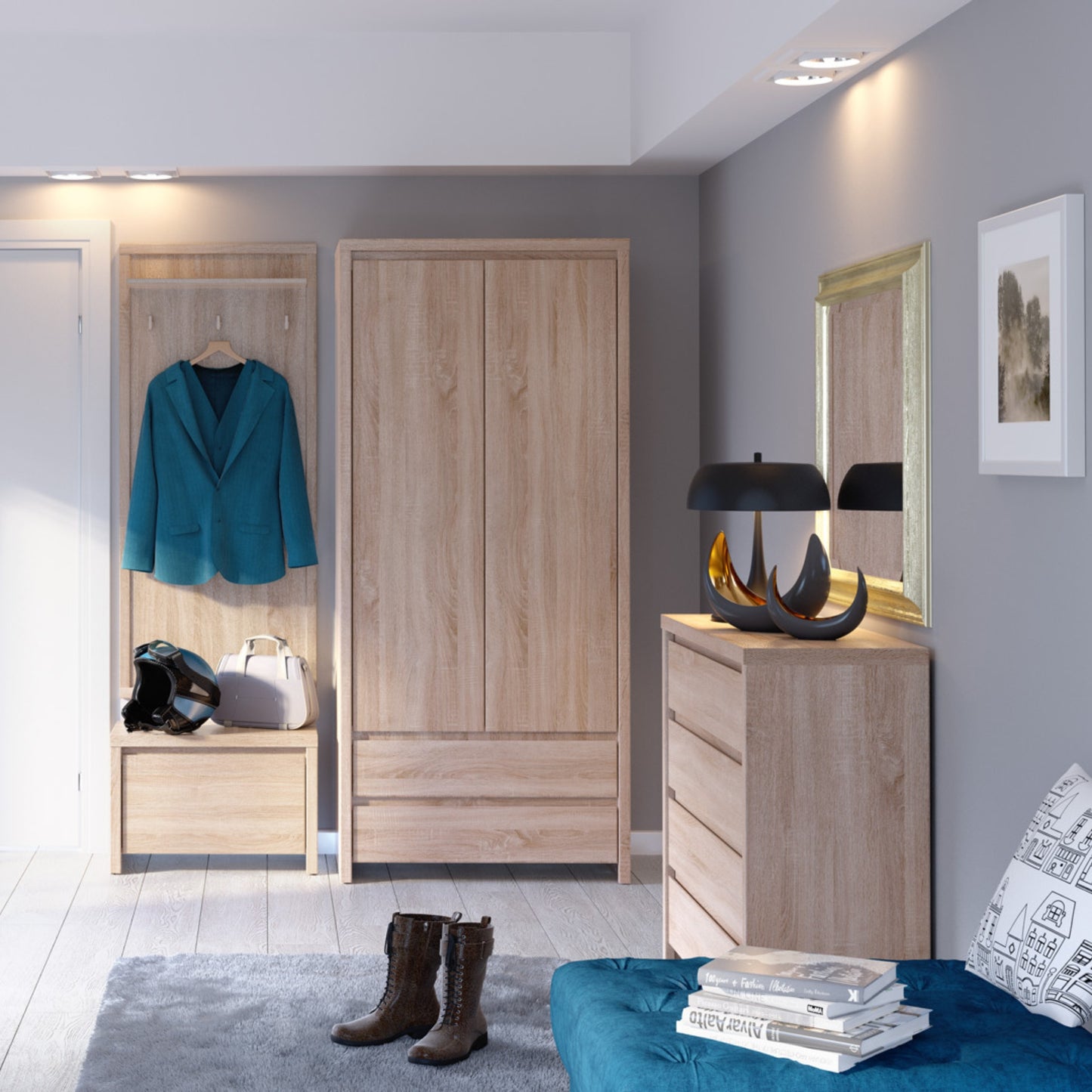 4 DRAWER DRESSER KASPIAN