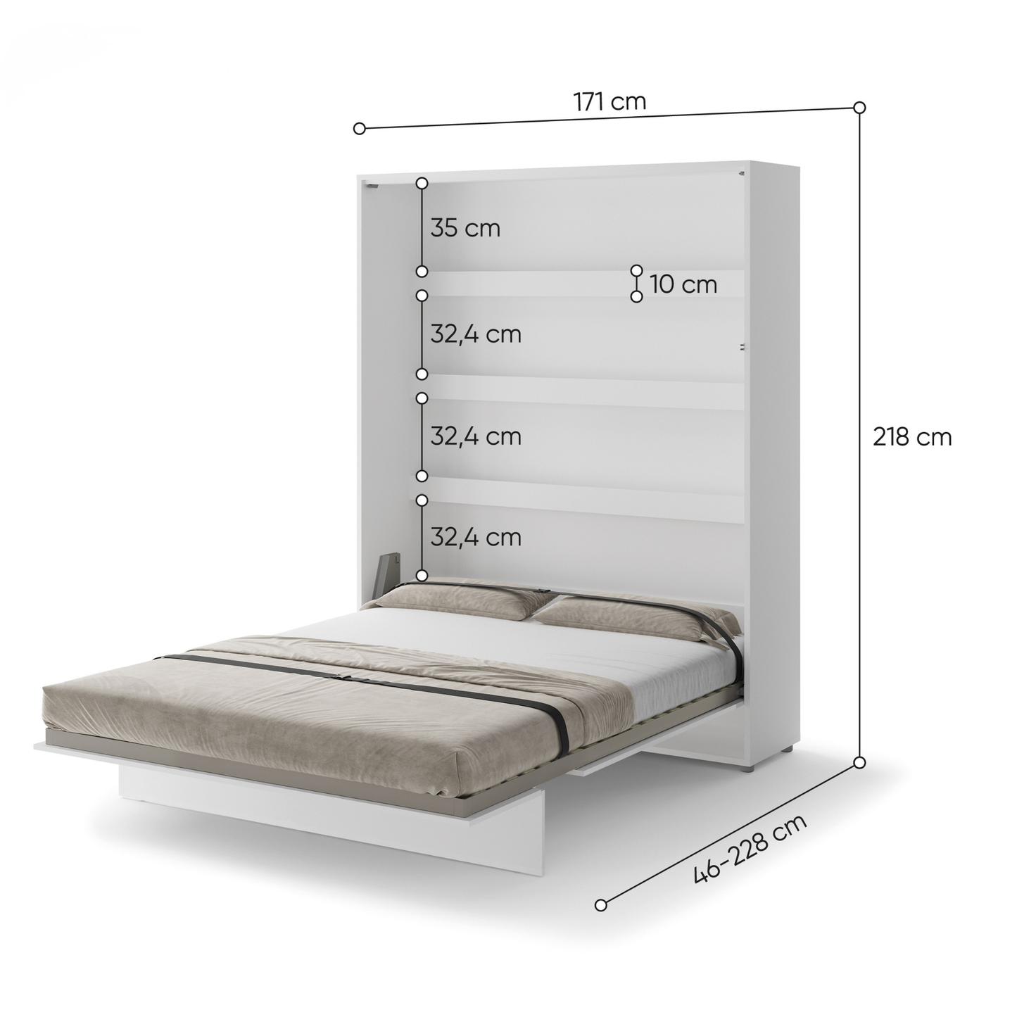 BED CONCEPT - VERTICAL MURPHY BED (160x200CM)