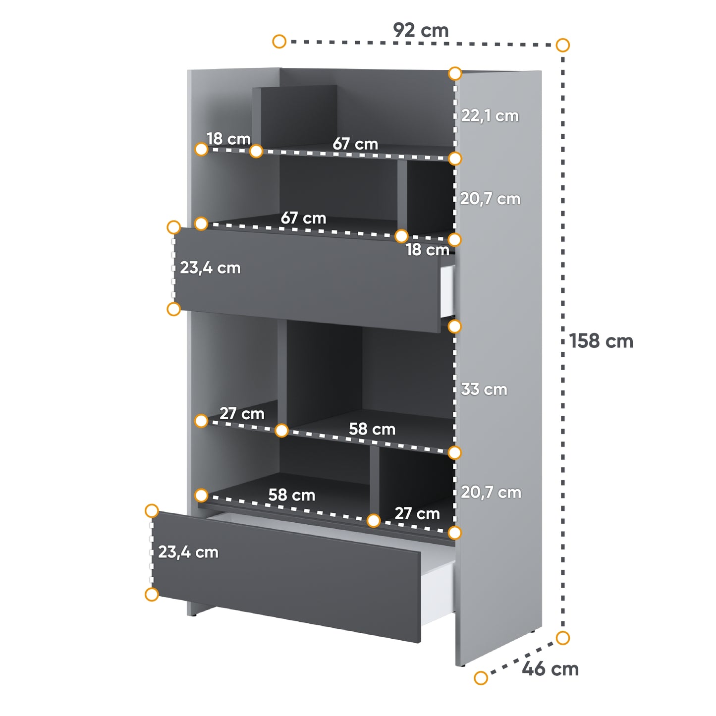BED CONCEPT – BOOKCASE BC-27