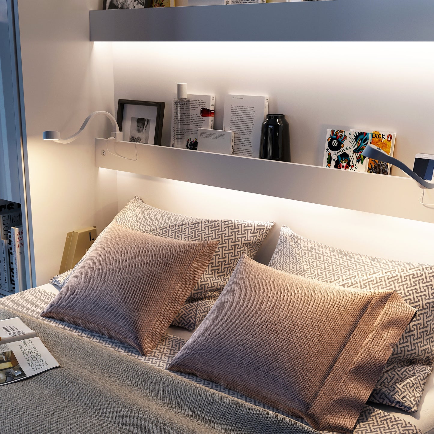 BED CONCEPT - VERTICAL MURPHY BED (140x200CM)