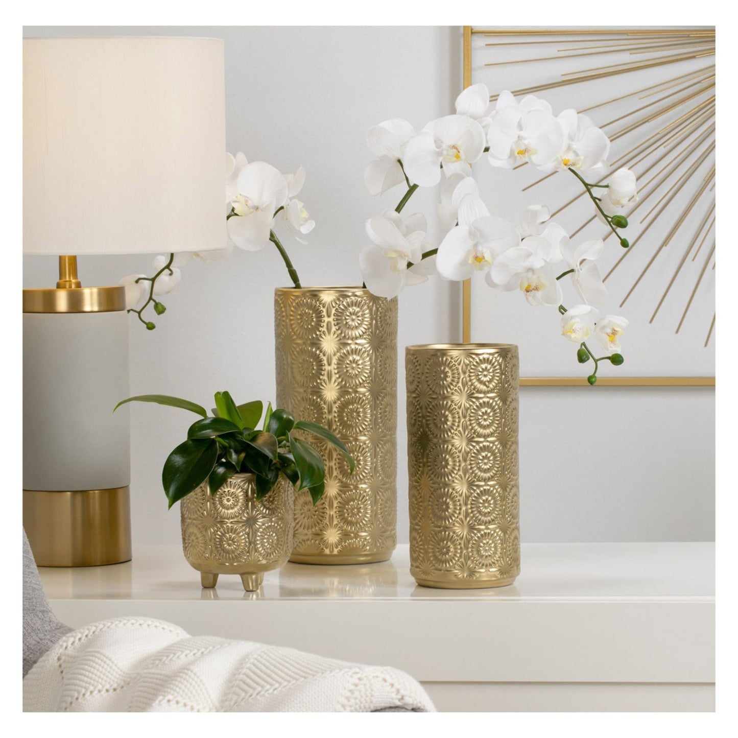 CLARA VASE - GOLD