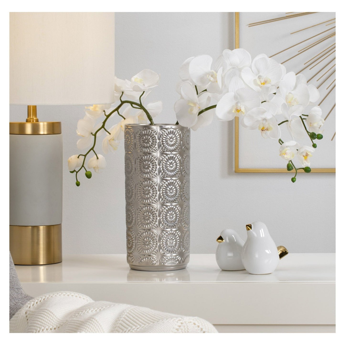 CLARA VASE - SILVER