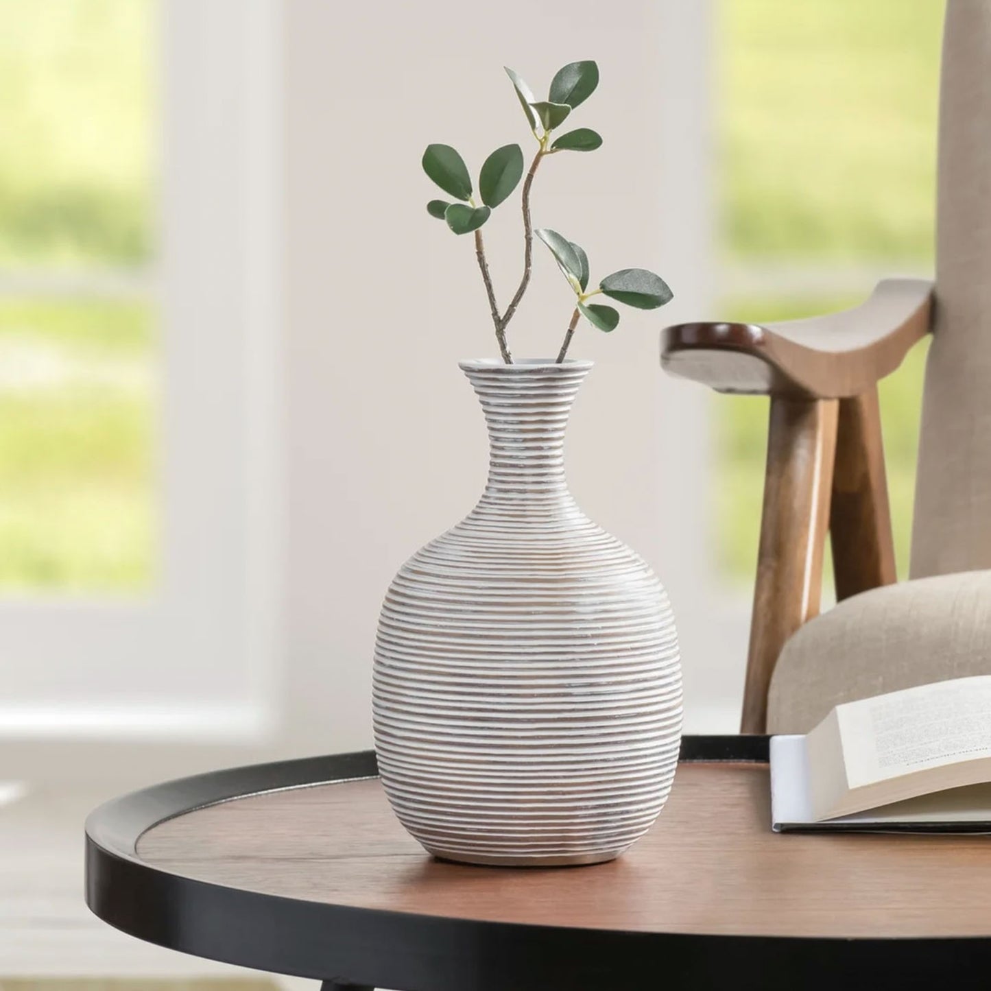 COLOMBO TALL BULB 8H" VASE