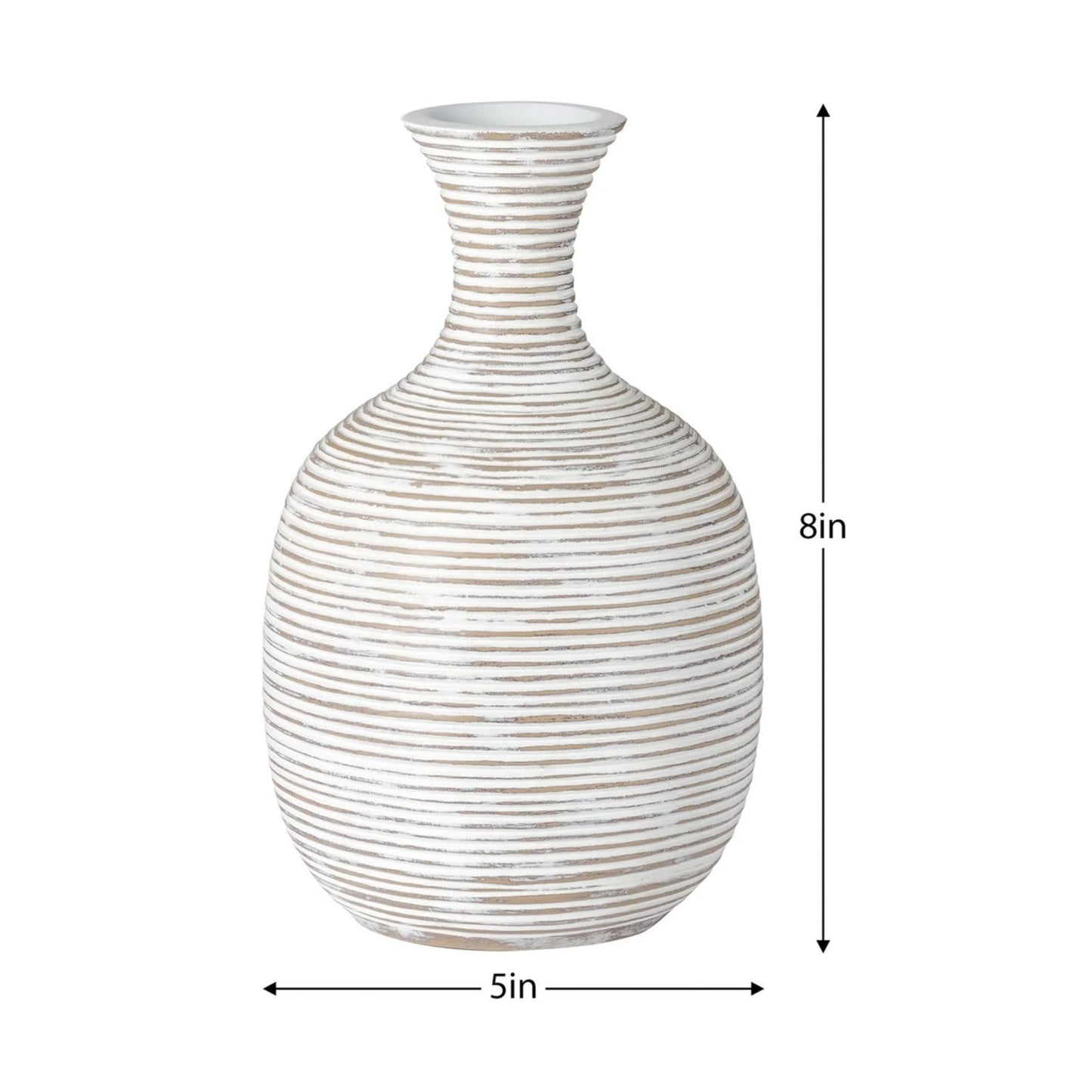 COLOMBO TALL BULB 8H" VASE