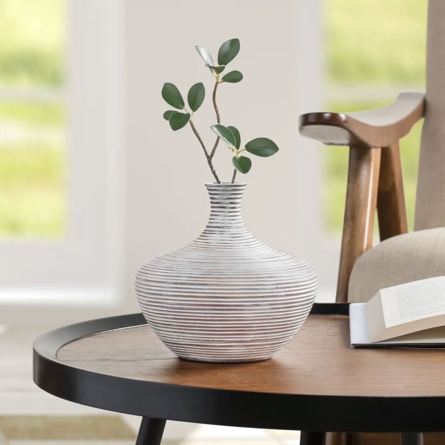 COLOMBO WIDE BULB 6.25H" VASE