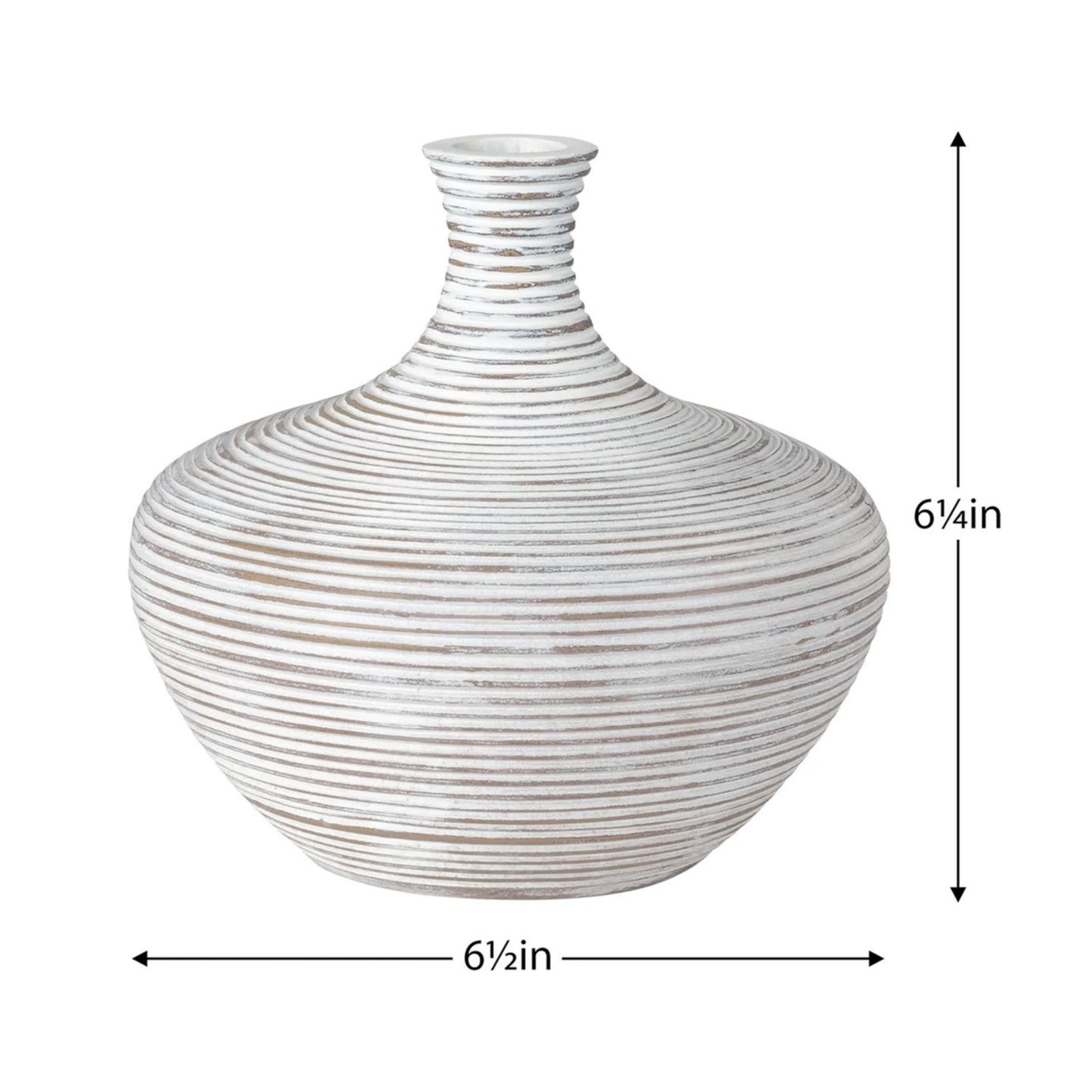 COLOMBO WIDE BULB 6.25H" VASE