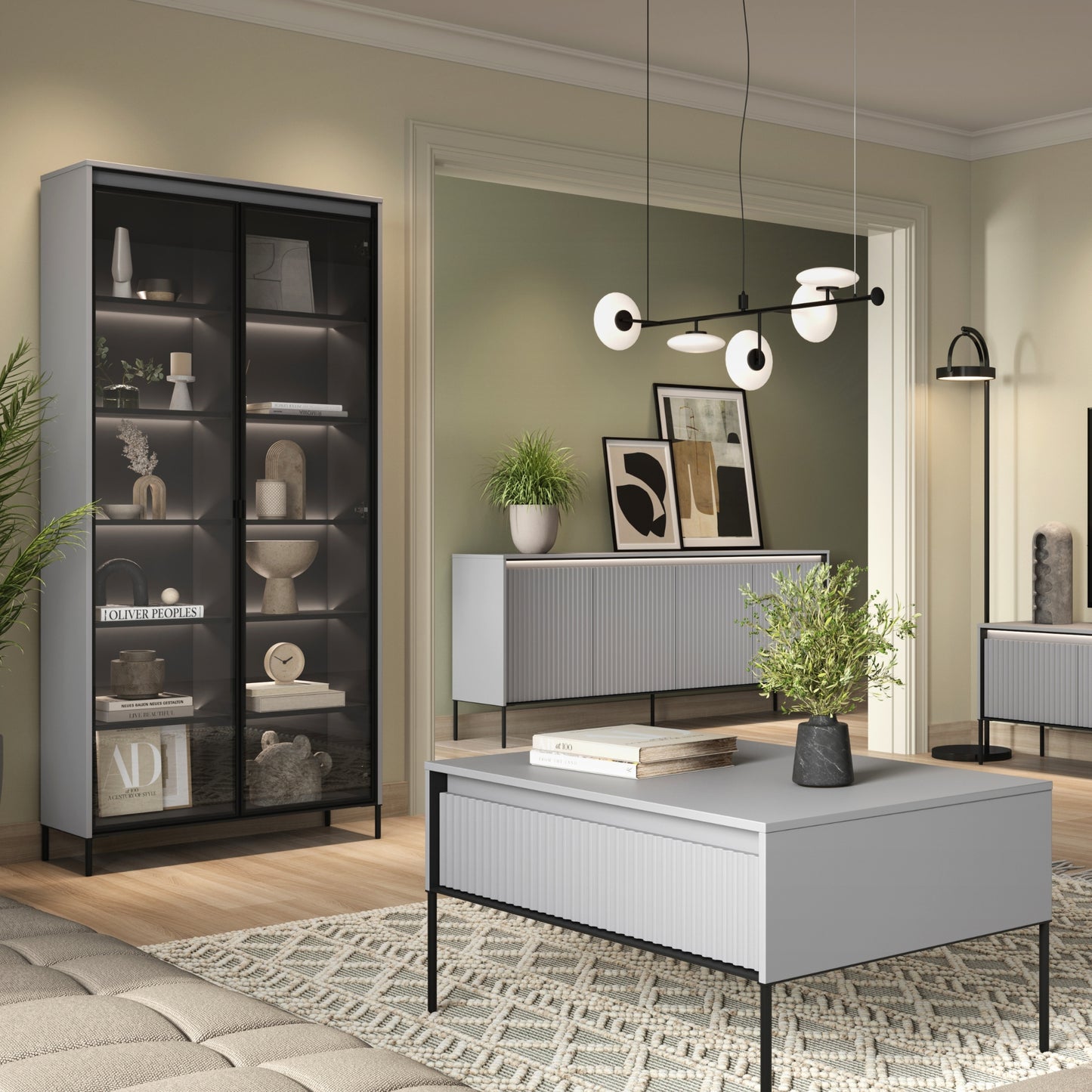 DOUBLE DISPLAY CABINET TREND