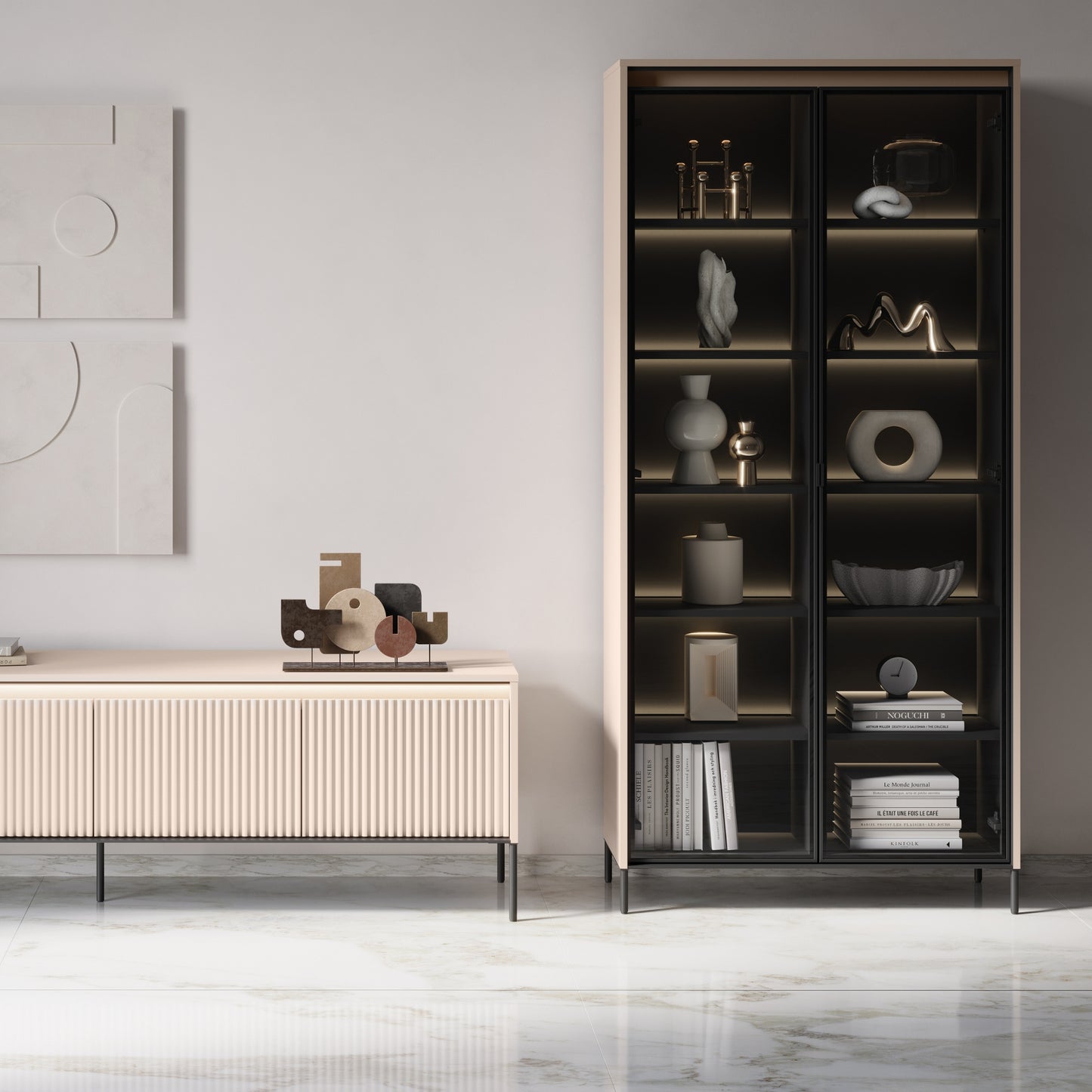 DOUBLE DISPLAY CABINET TREND