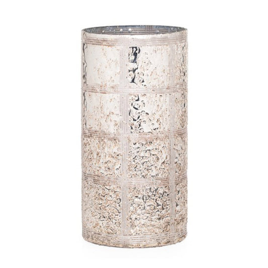 ETCHED LINE GOLD LUSTRE GLASS VASE