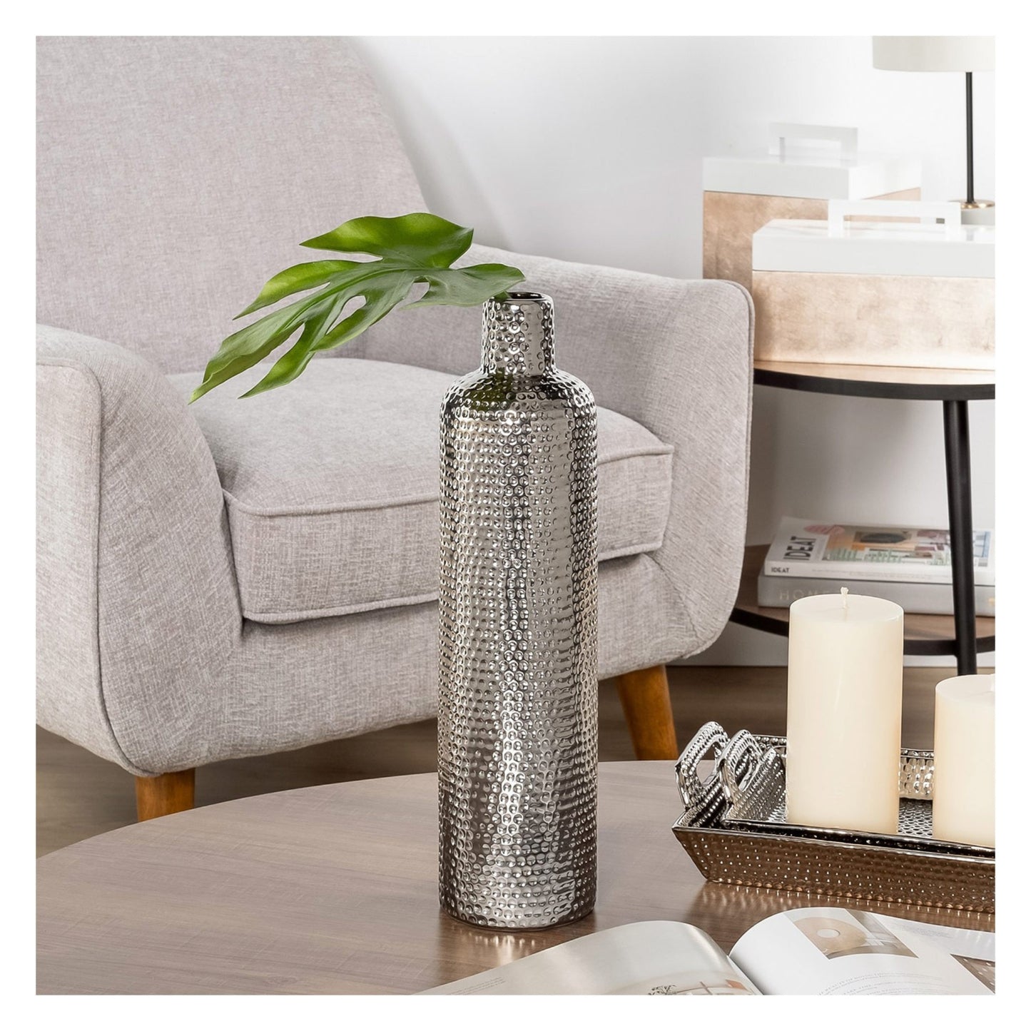 MEDIUM HELIO HAMMERED VASE