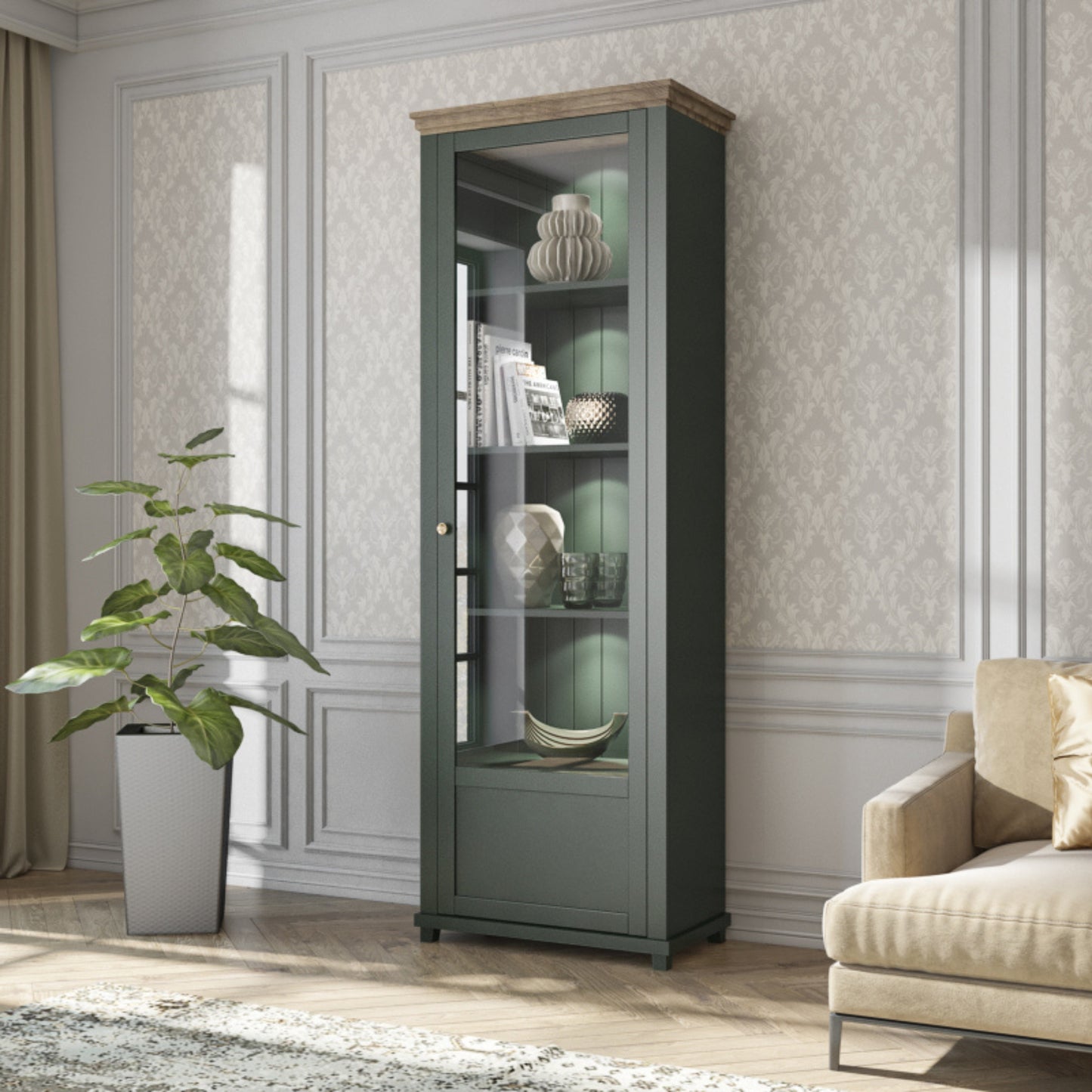 SINGLE DISPLAY CABINET EVORA (RIGHT SIDE)