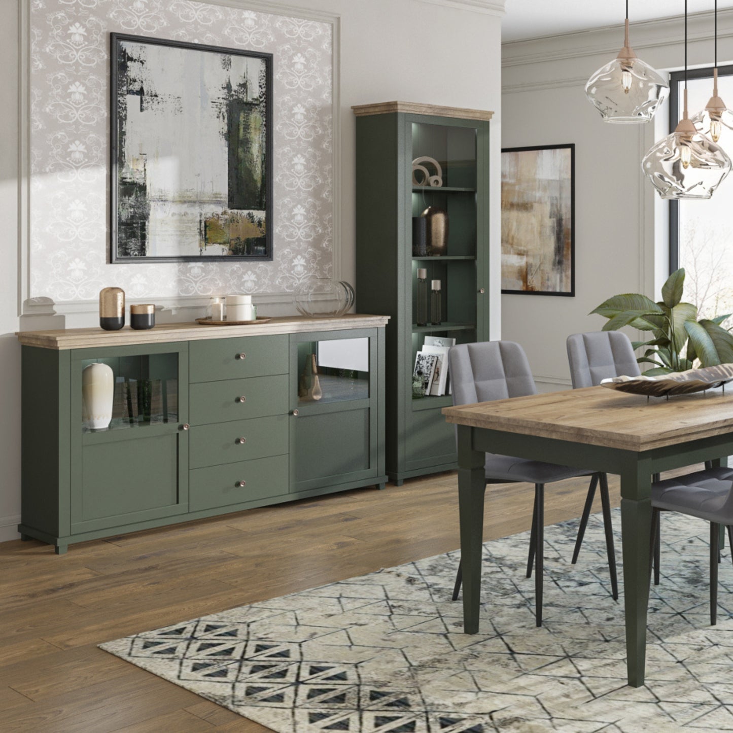 SINGLE DISPLAY CABINET EVORA (RIGHT SIDE)