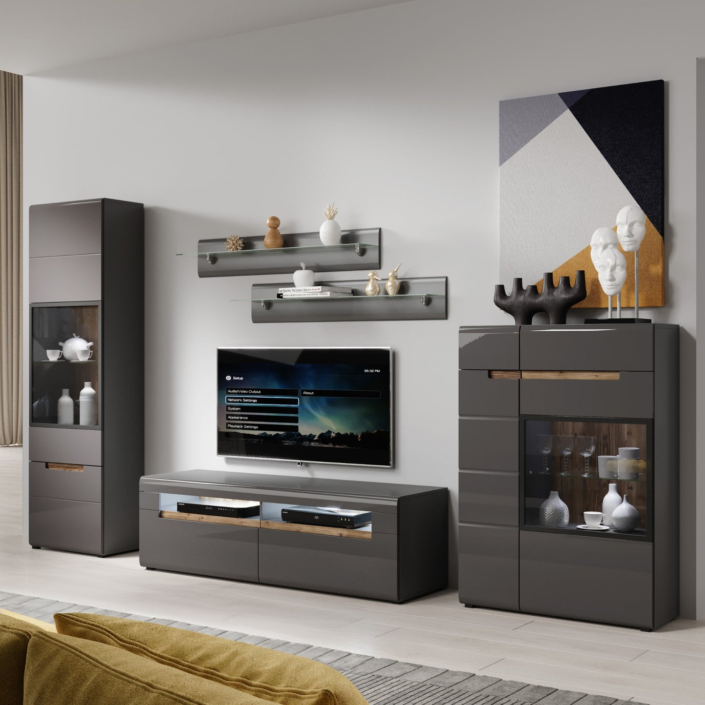 SINGLE DISPLAY CABINET HEKTOR (LEFT SIDE)