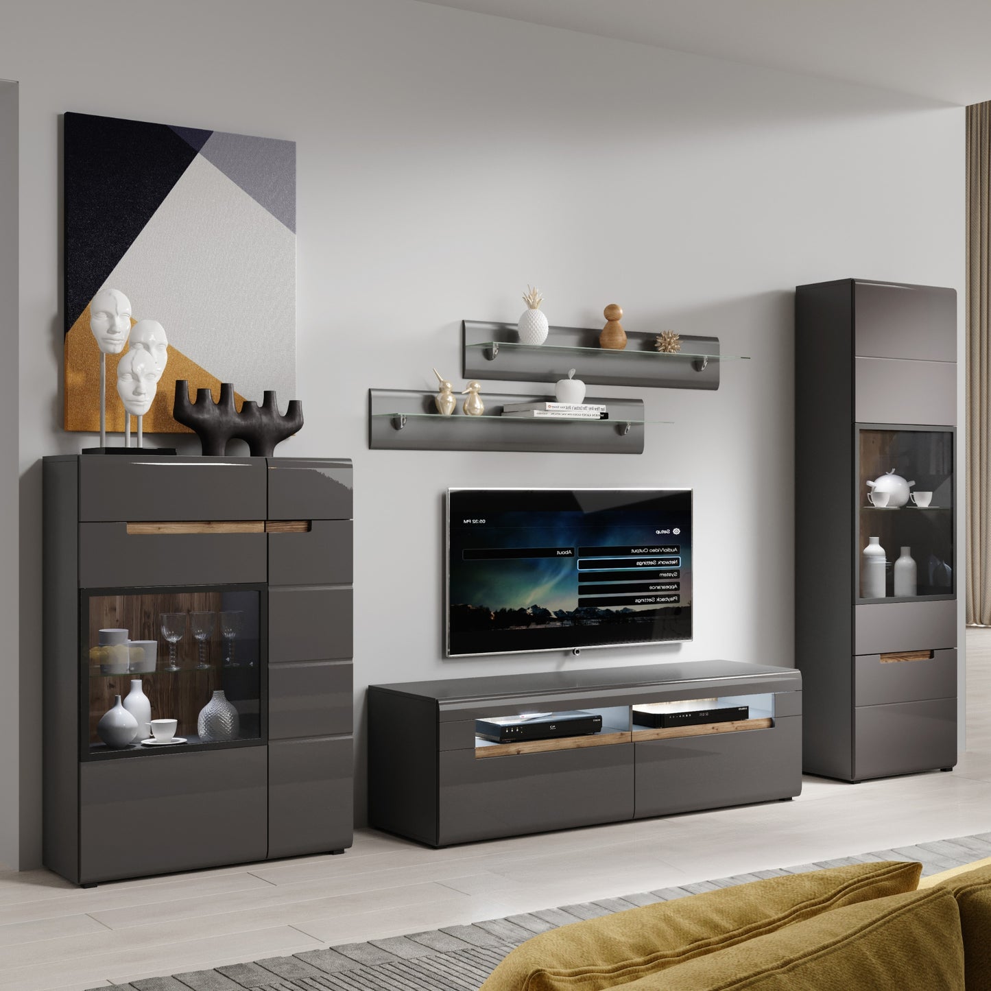 SINGLE DISPLAY CABINET HEKTOR (RIGHT SIDE)