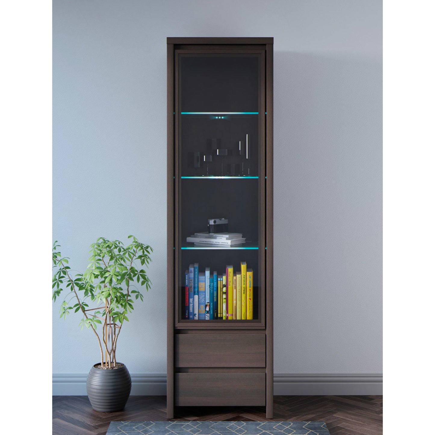 SINGLE DISPLAY CABINET KASPIAN