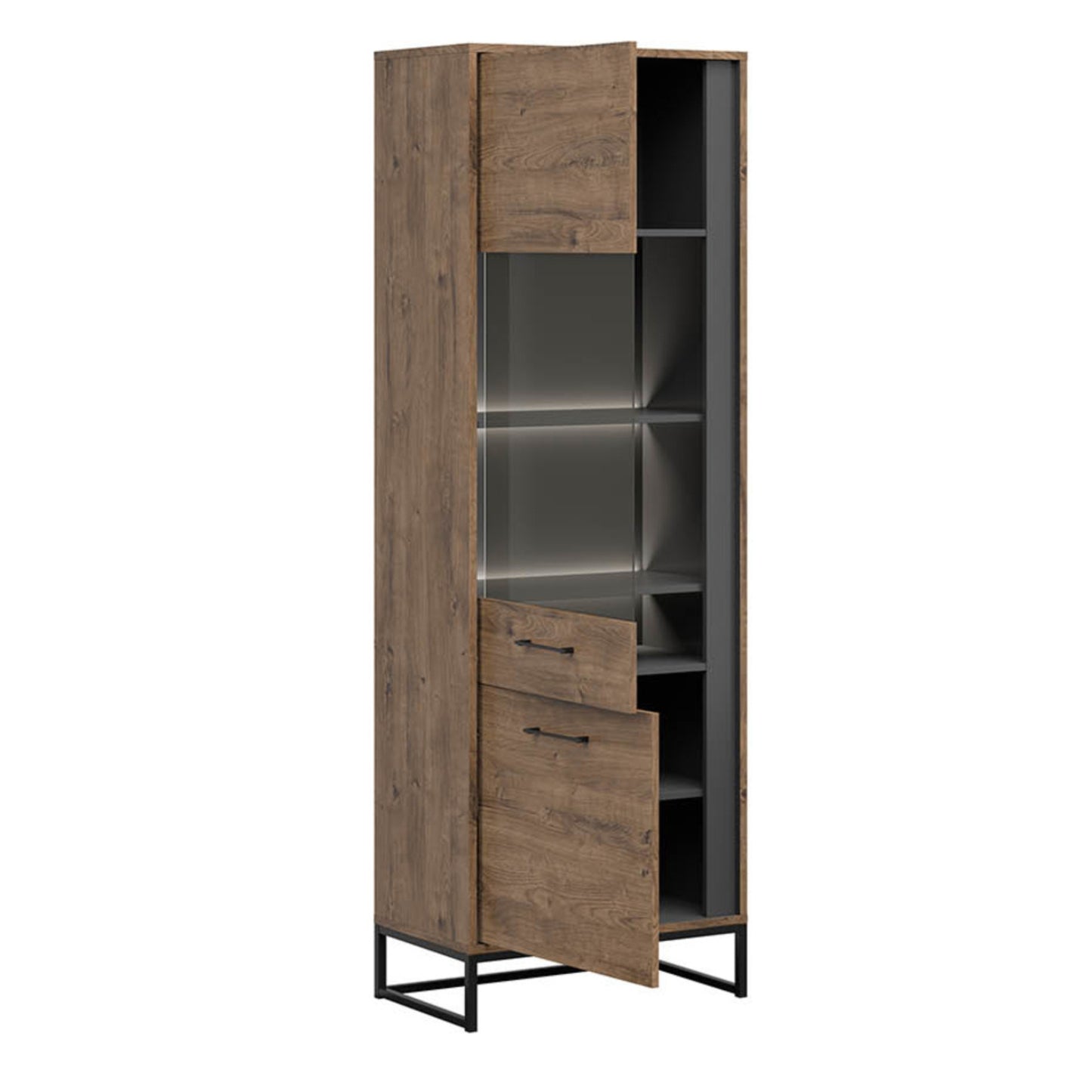 SINGLE DISPLAY CABINET LUTON (LEFT SIDE)