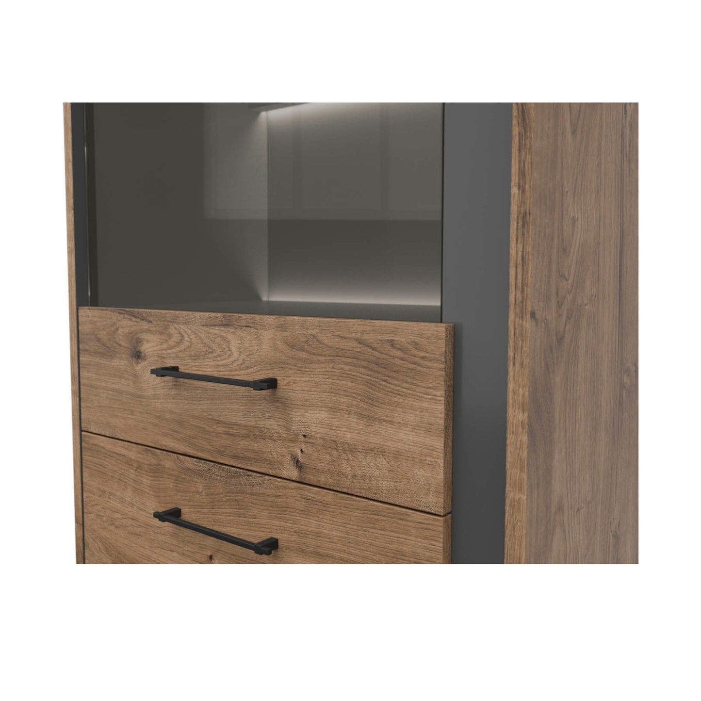 SINGLE DISPLAY CABINET LUTON (LEFT SIDE)