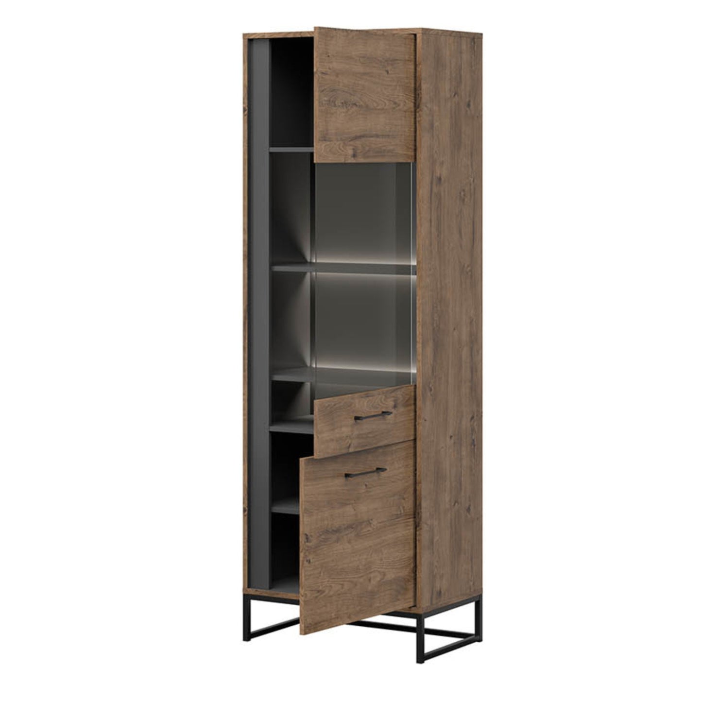 SINGLE DISPLAY CABINET LUTON (RIGHT SIDE)
