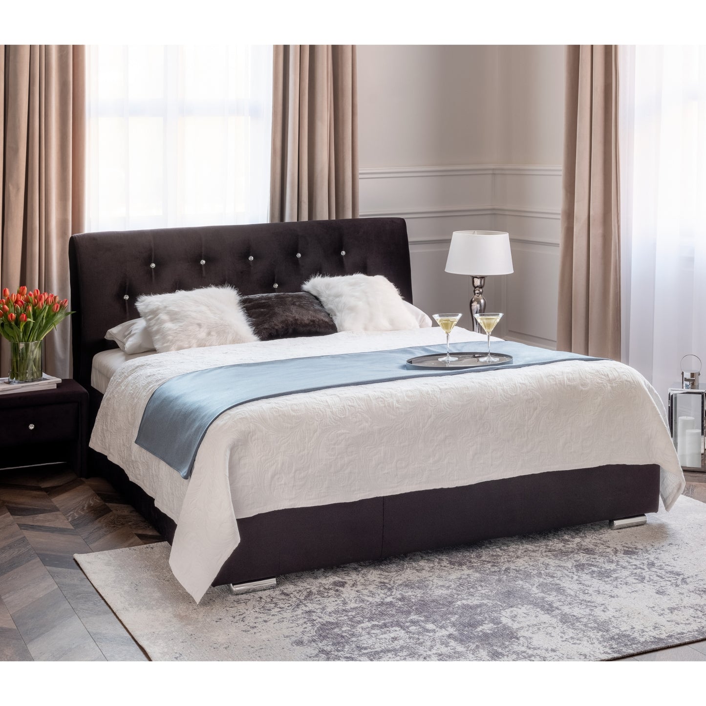STORAGE BED AMORE (WITH CRYSTALS)