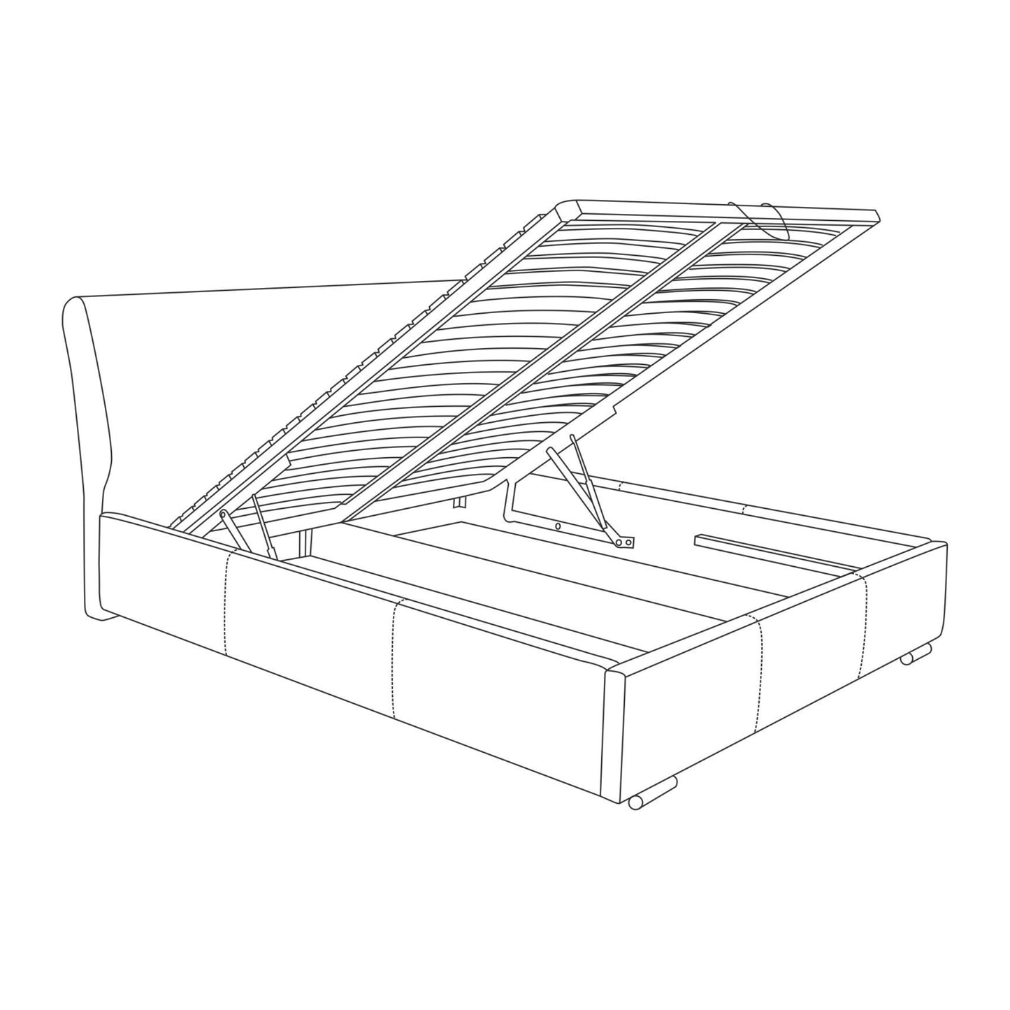 STORAGE BED AMORE (WITH CRYSTALS)