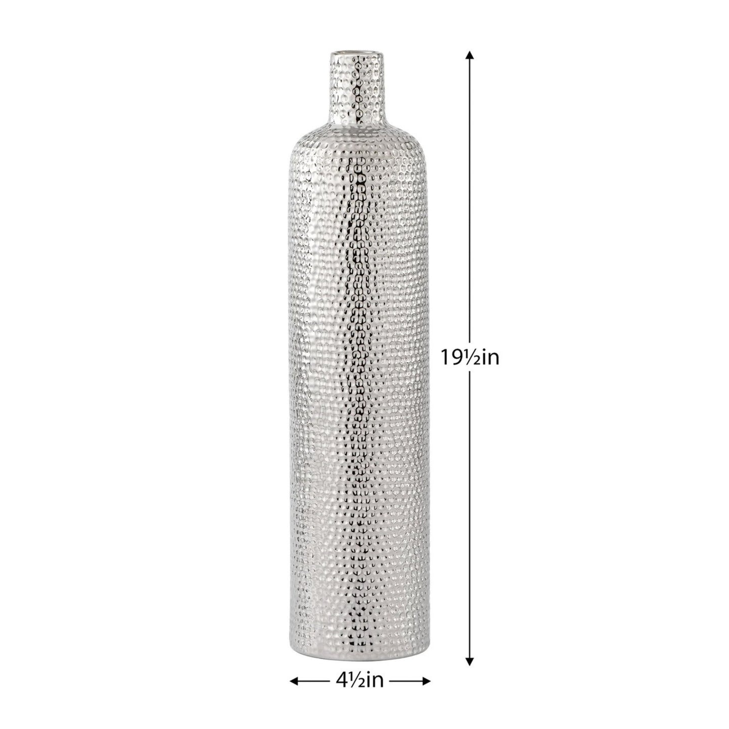 TALL HELIO HAMMERED VASE