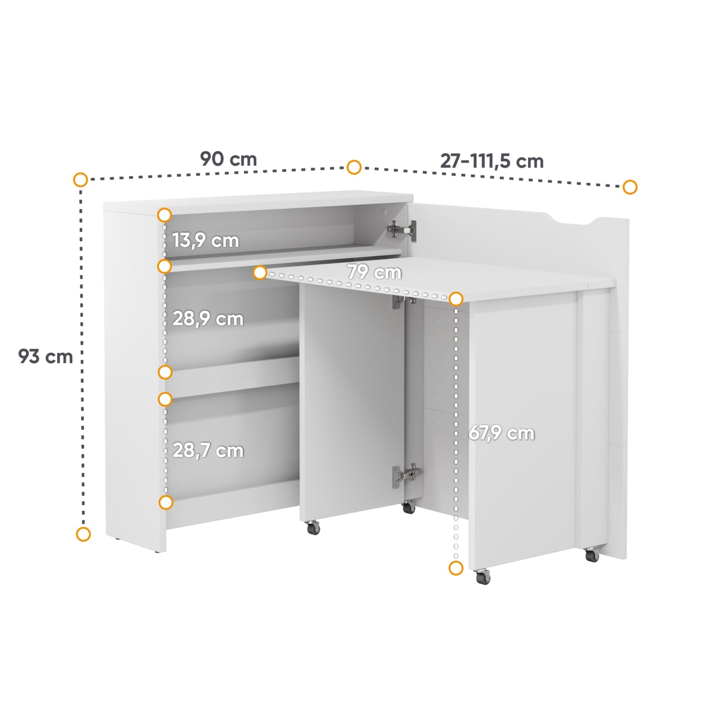 WORK CONCEPT SLIM DESK CW-02 (RIGHT SIDE)