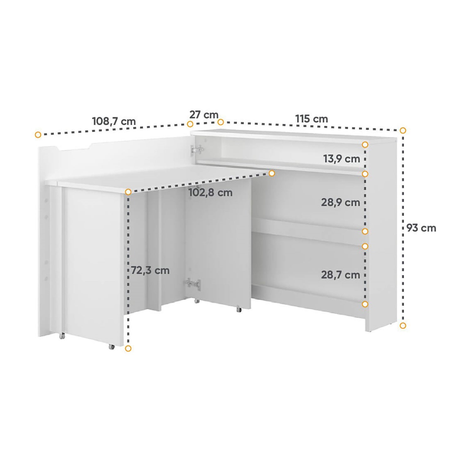 WORK CONCEPT DESK CW-01 (LEFT SIDE)