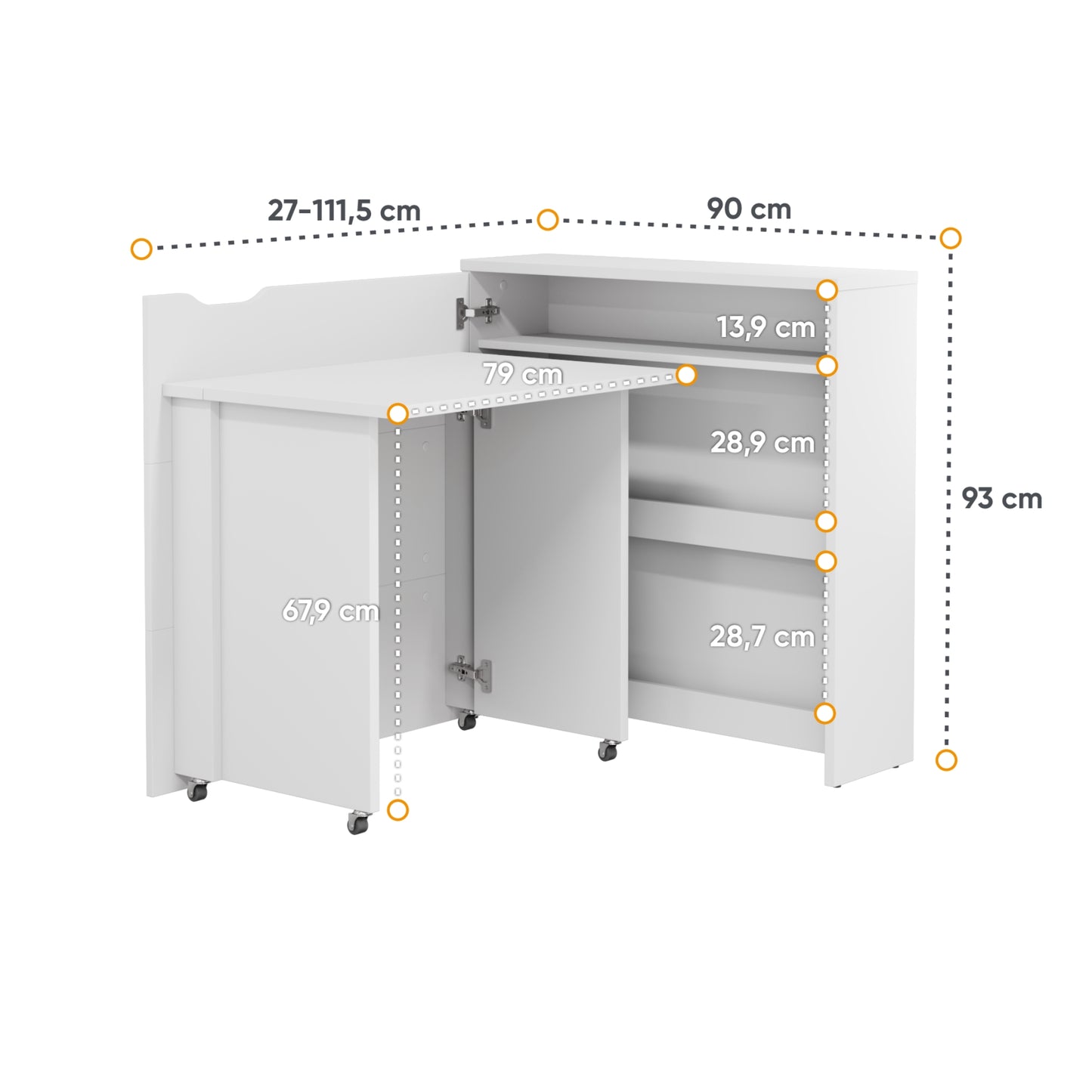 WORK CONCEPT SLIM DESK CW-02 (LEFT SIDE)