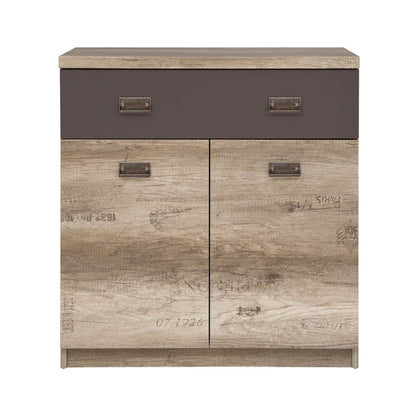 2 DOOR 1 DRAWER STORAGE CABINET MALCOLM
