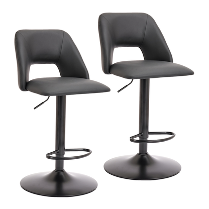 BAR STOOL ADLER BLACK - SET OF 2