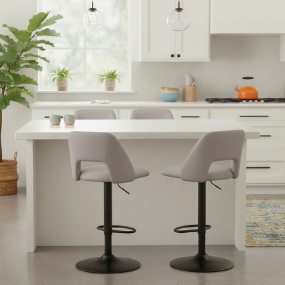 BAR STOOL ADLER GREY - SET OF 2