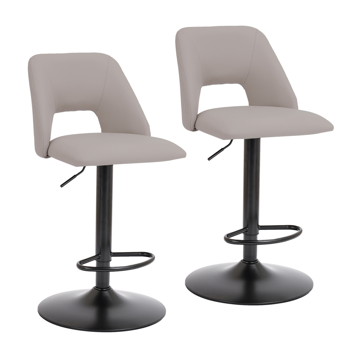 BAR STOOL ADLER GREY - SET OF 2