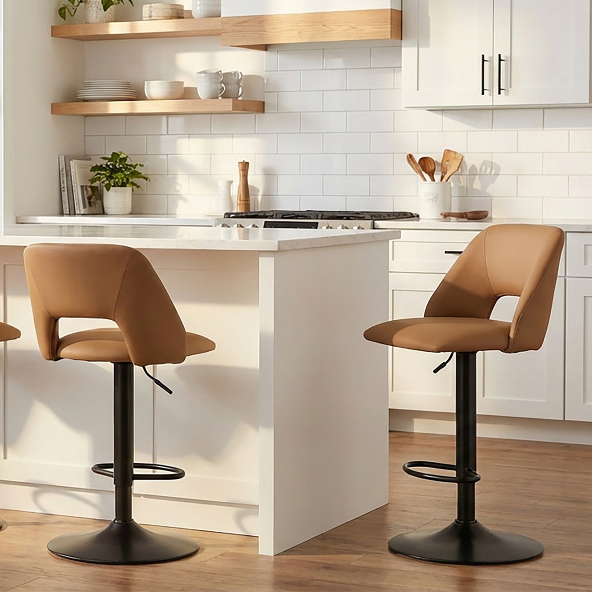 BAR STOOL ADLER TAN - SET OF 2
