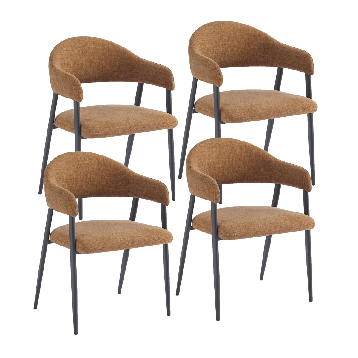 DINING CHAIR ALFIE CARMEL - SET OF 4