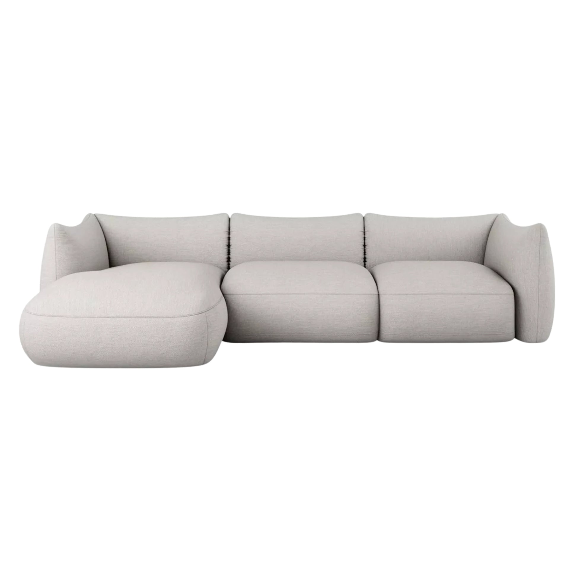 Modern European sectional sofa with contemporary upholstered design