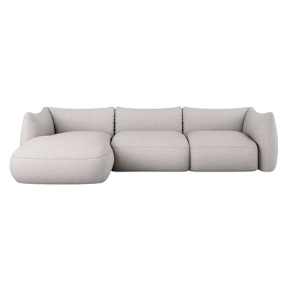 Modern European sectional sofa with contemporary upholstered design