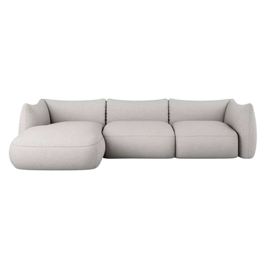 Modern European sectional sofa with contemporary upholstered design