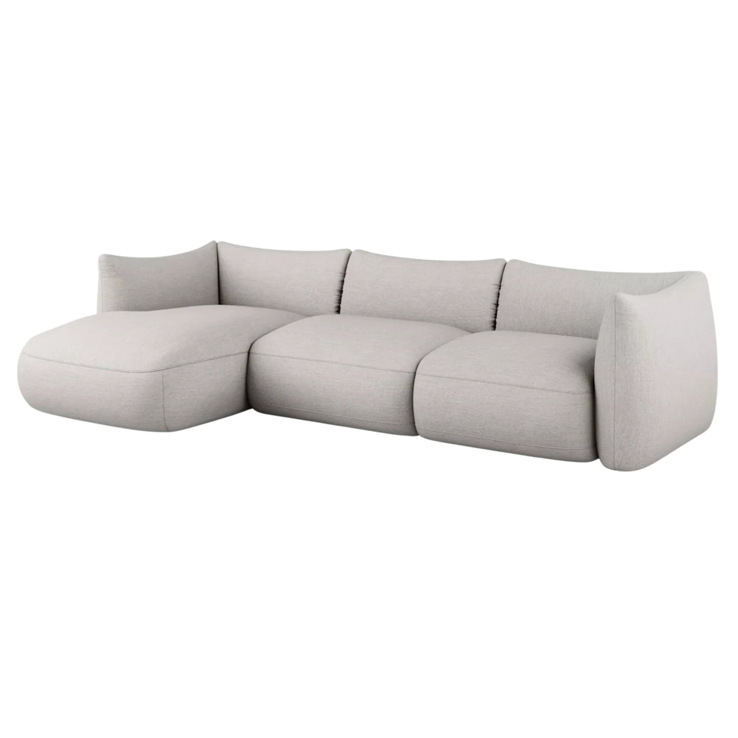 Modern upholstered sectional sofa for open-concept living spaces