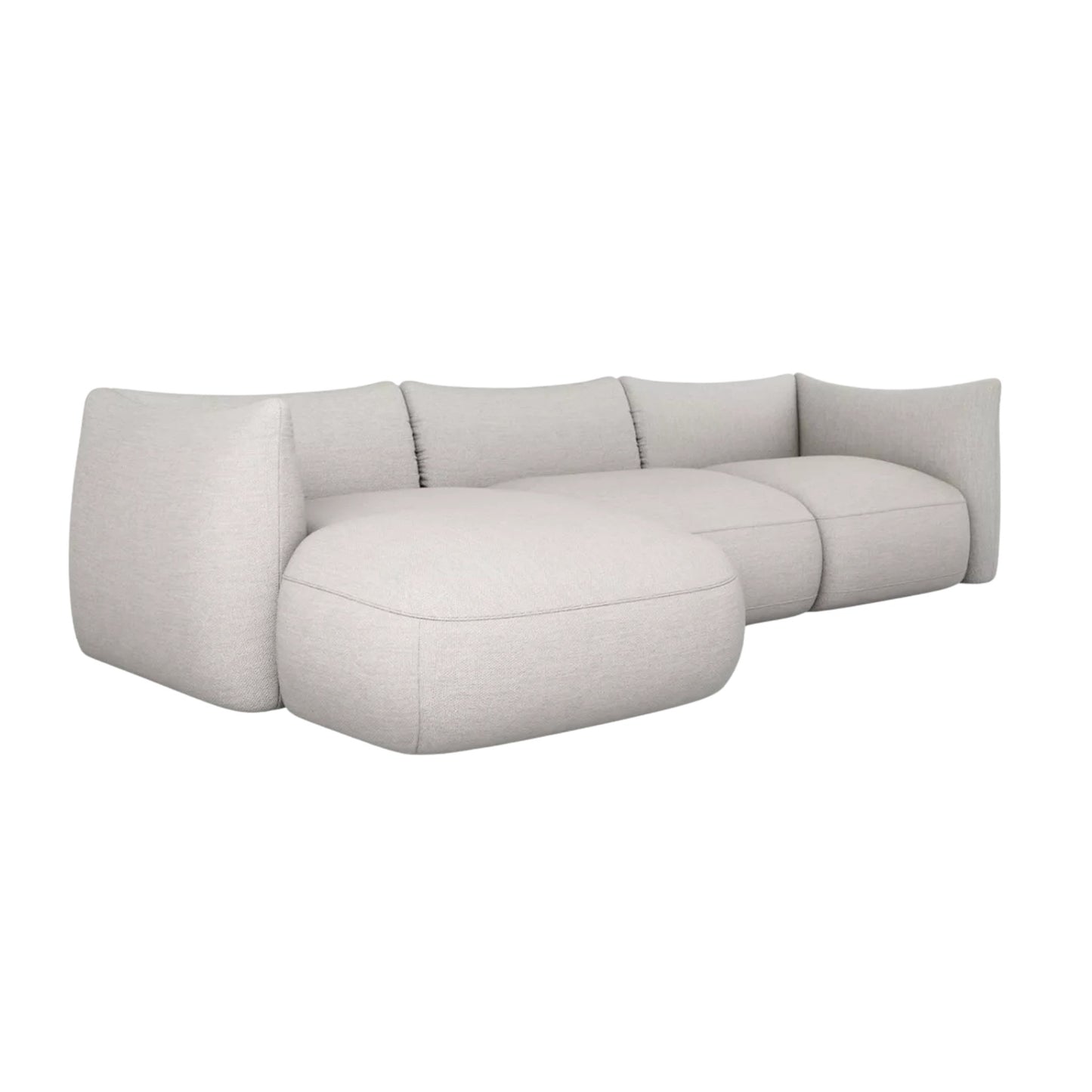 Contemporary L-shaped sectional sofa with clean modern lines