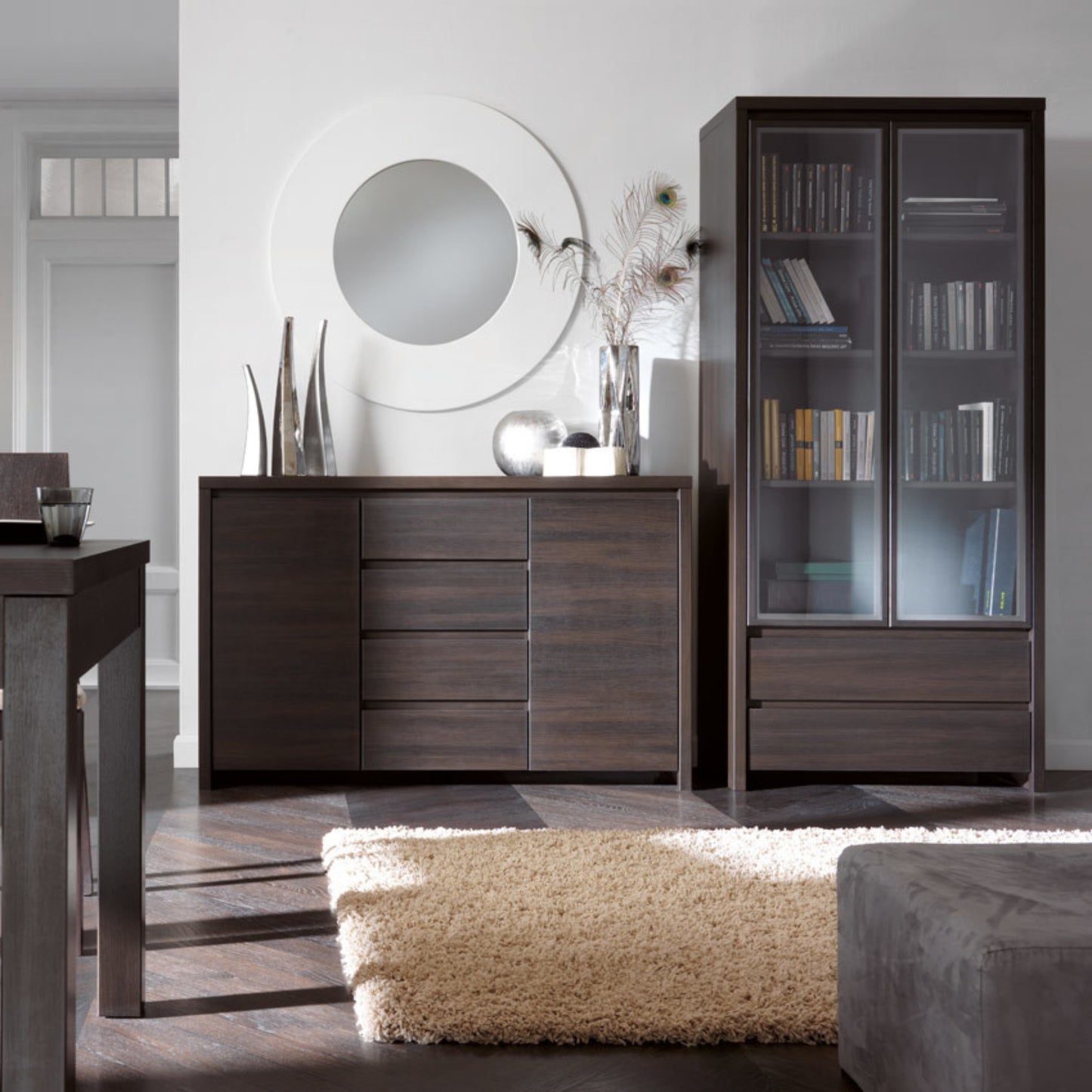 DOUBLE DISPLAY CABINET KASPIAN