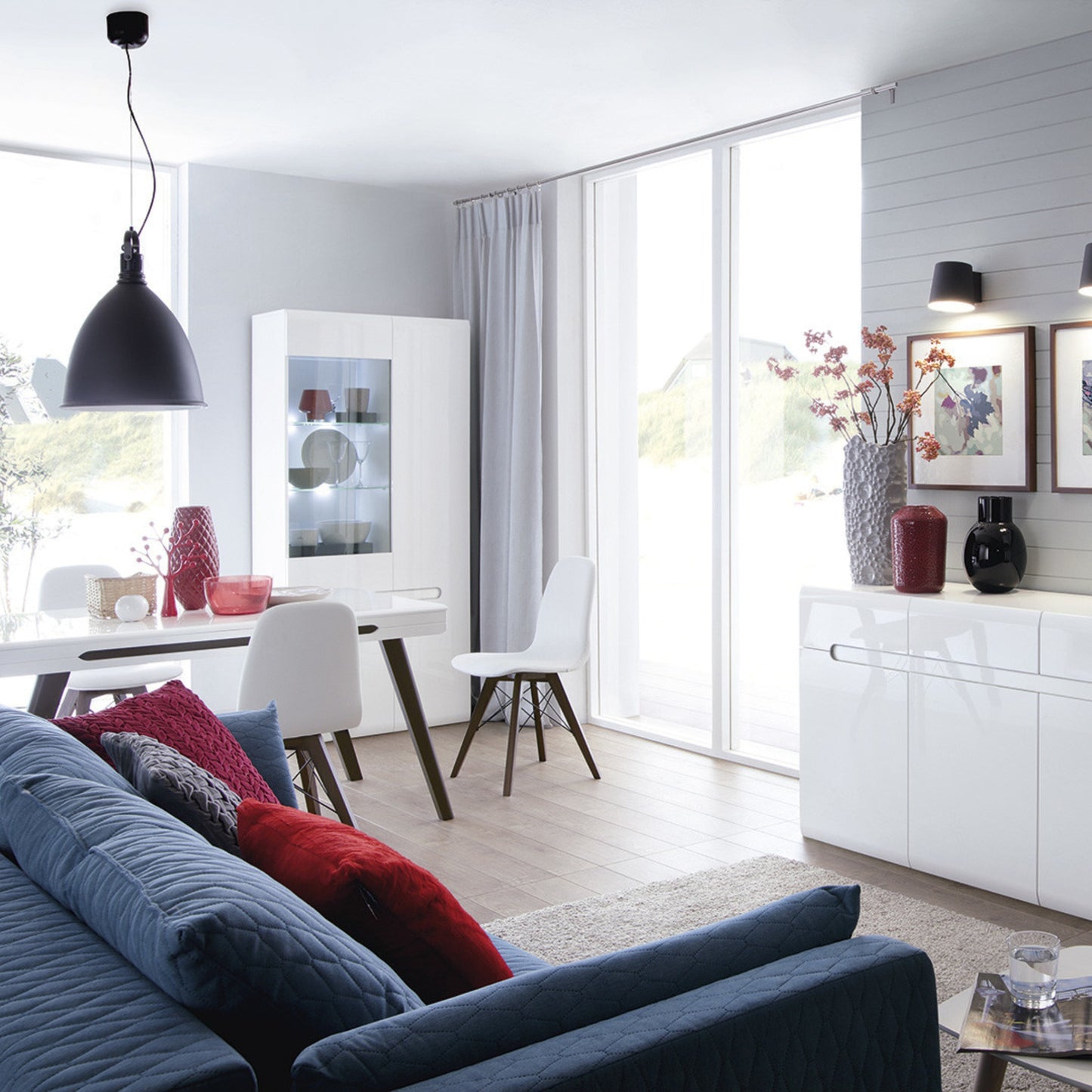 DOUBLE DISPLAY CABINET AZTECA TRIO