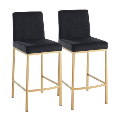 BAR STOOL DIEGO BLACK - SET OF 2
