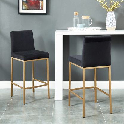 BAR STOOL DIEGO BLACK - SET OF 2