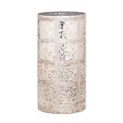 ETCHED LINE GOLD LUSTRE GLASS VASE