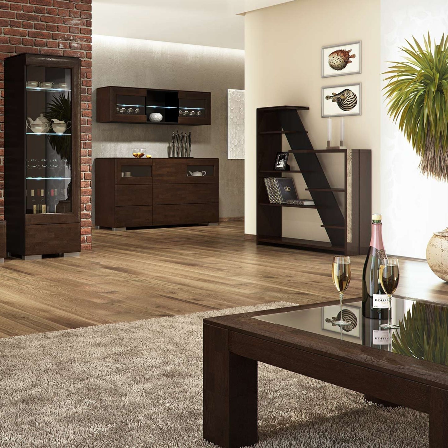FREESTANDING BOOKSHELF ROSSANO