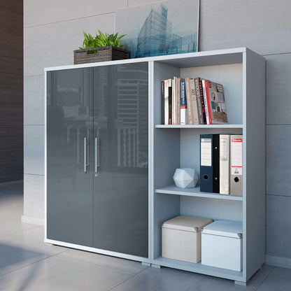 LOW BOOKCASE OFFICE LUX