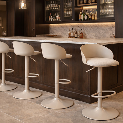 BAR STOOL MABEL BEIGE - SET OF 2