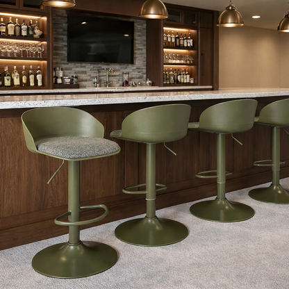BAR STOOL MABEL GREEN - SET OF 2