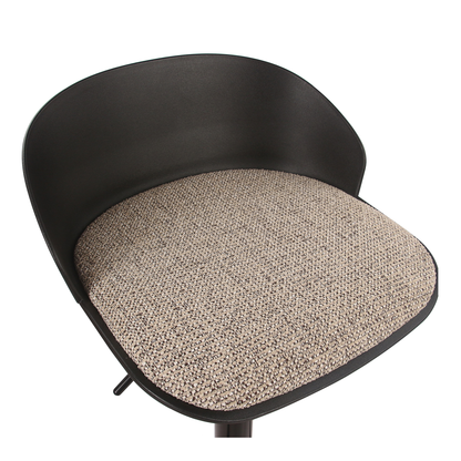 BAR STOOL MABEL BLACK - SET OF 2
