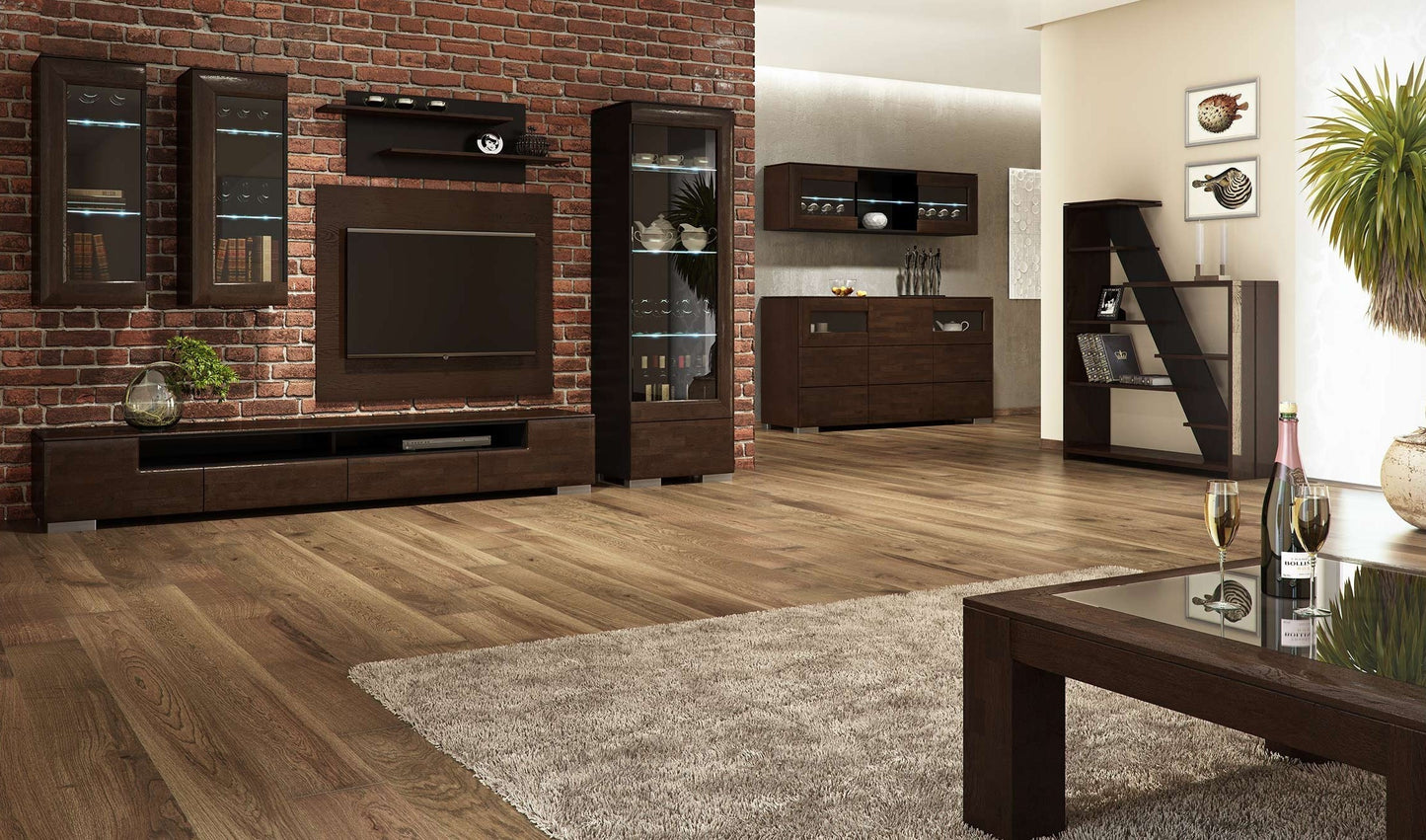 TV STAND ROSSANO MAXI OAK NOTTE
